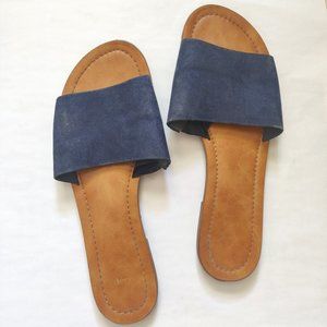 Gap Blue Slide Sandals Size 8